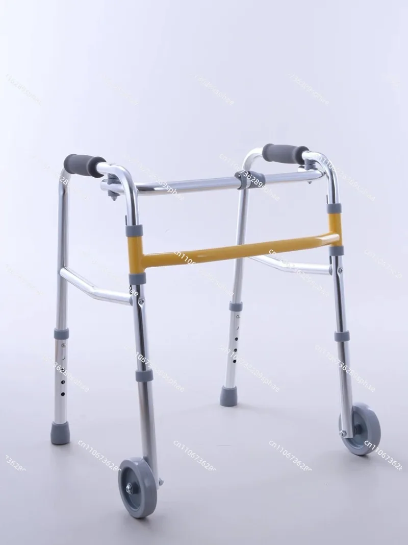 Children's aluminum alloy folding walker lower limb rehabilitation walker training standing frame foldable
