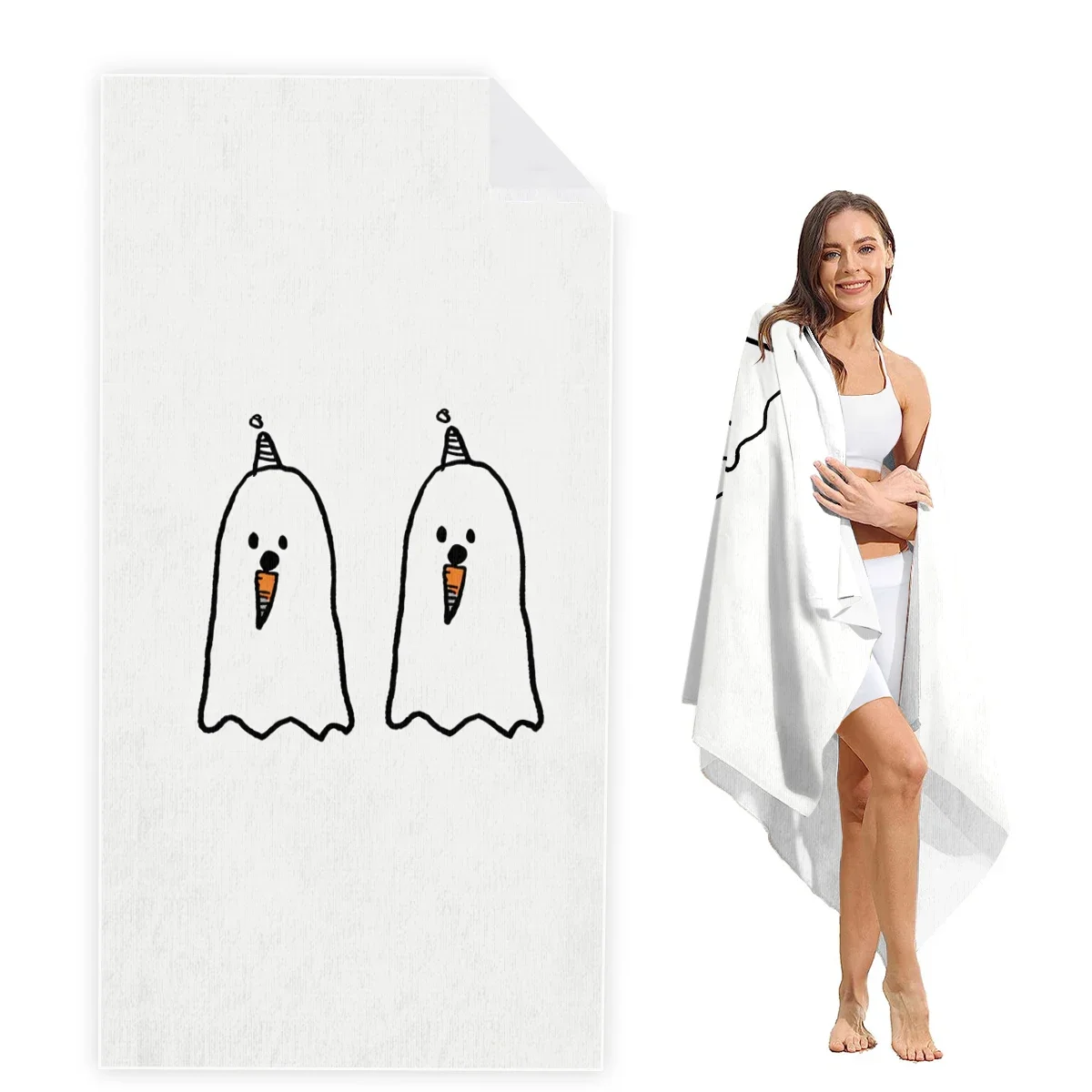 

Hallowmas Beach Towel Oversized, Super Absorbent Sand Free Thick Microfiber Beach Towel,Beach Towels for Kids,Men,Women