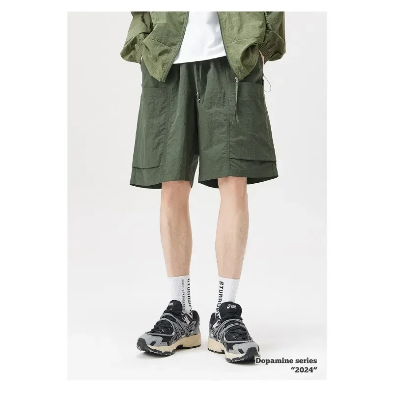 Outdoor Cargo Shorts Men's Fashion Brand Mountain Casual Shorts Men's Spring Advanced Sense of Assault Pants Cargo Pants Men