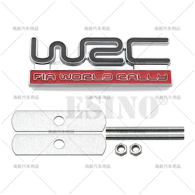 

Car Styling 3D WRC FIA World Rally Championship Universal Metal Front Grill Badge Car Decorative Emblem