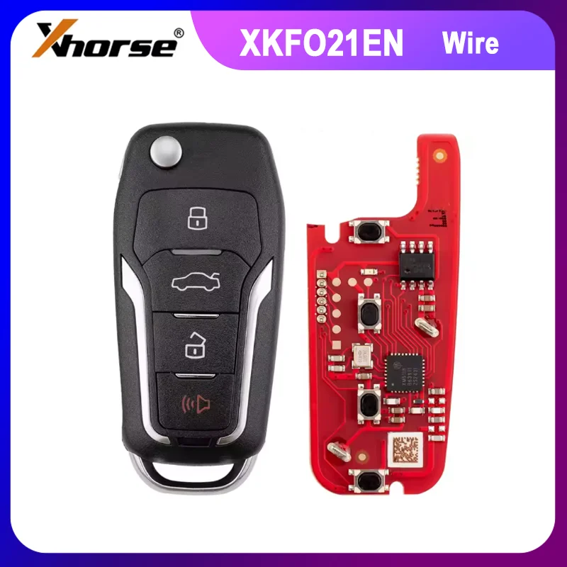 

1/2/5 Pieces XHORSE XKFO21EN for Ford 2nd Generation Smart Key 4 Buttons Universal Remote Key Replace XKFO01EN Car Keys