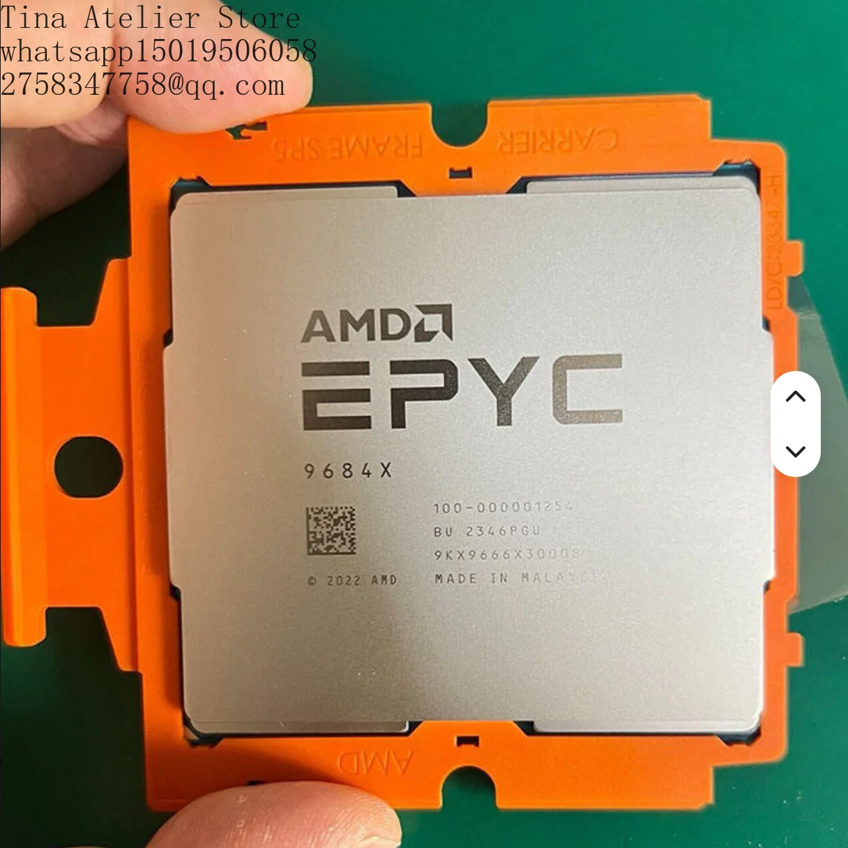 AUTHENTIC NEW G-enoa-X 9684X 2.55 GHz-3.70 GHz - 100-000001254 Zen 4 9684X Single/Dual Socket Server CPU/Processor