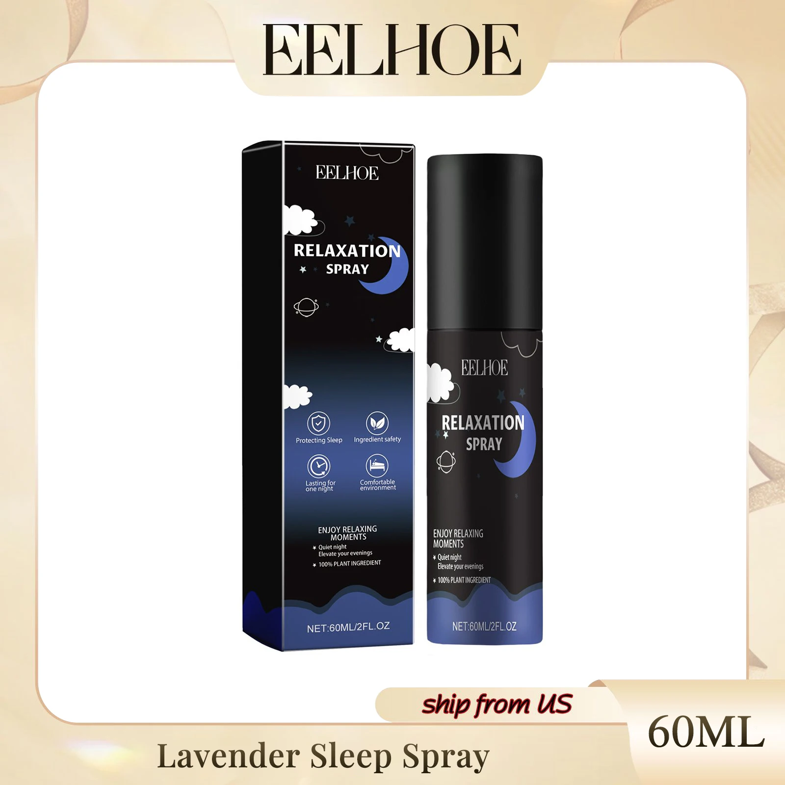 Lavender Agarwood Sleep Spray To Relieve Tension And Anxiety Promote Good Sleep And Relieve Physical Discomfort Sleep Spray