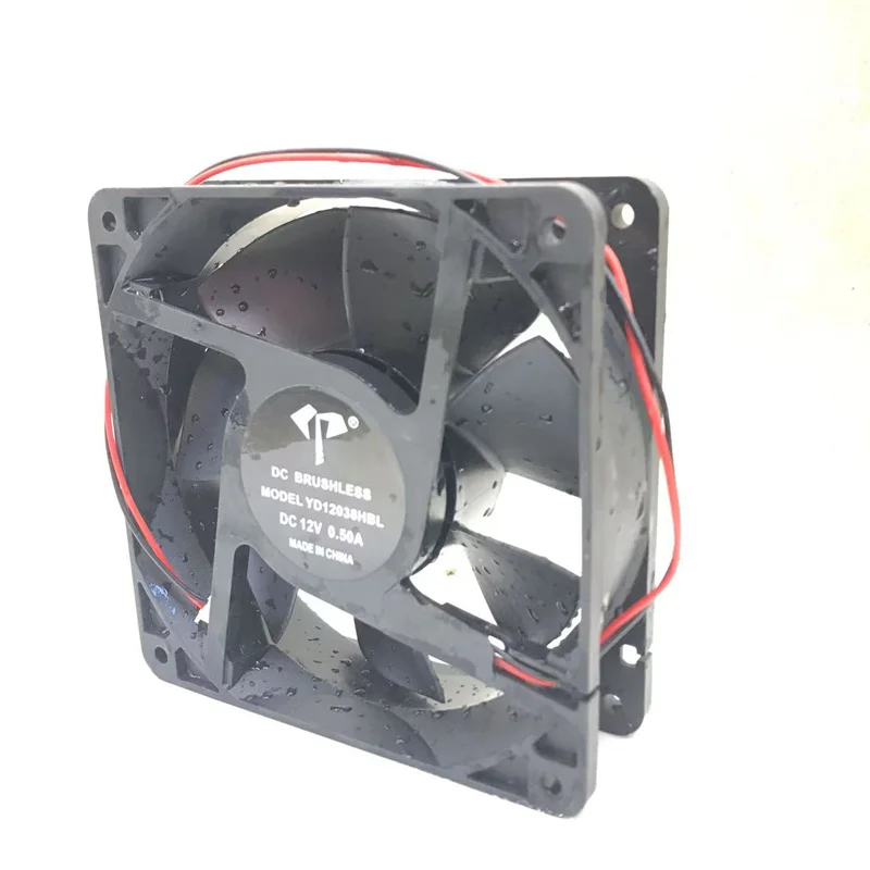 Umidificador ultrassônico industrial IP68 ventilador à prova d\'água spray freezer ventilador de resfriamento 12CM 120 * 120 * 38mm 12V / 24V / 48V