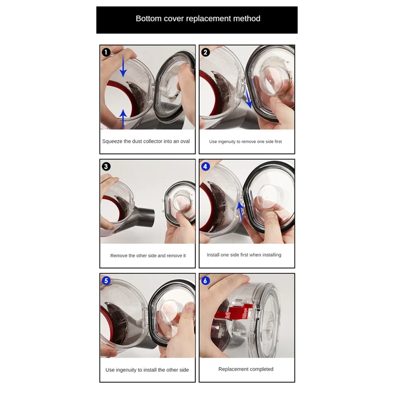 EAS-Bin غطاء غطاء ل دايسون V10 V11 V15 مكنسة كهربائية بن غطاء قاعدة مع حلقة لإحكام الإغلاق استبدال الغطاء السفلي