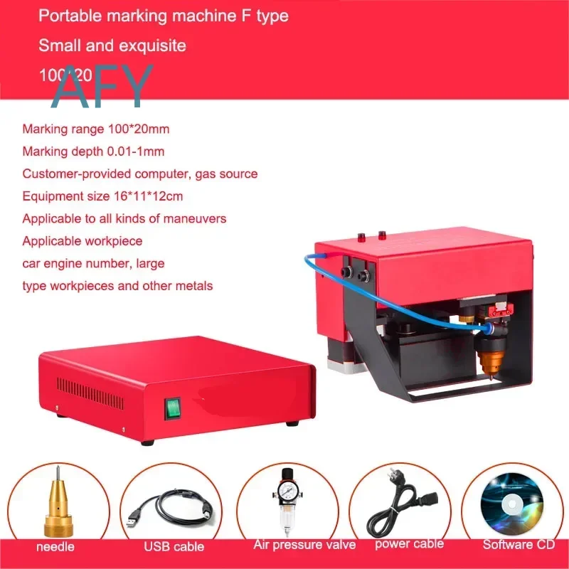 Portable Pneumatic Electric Vehicle Motorcycle Truck Frame Metal Steel Plate Mold Coding Machine for Engraving Marking
