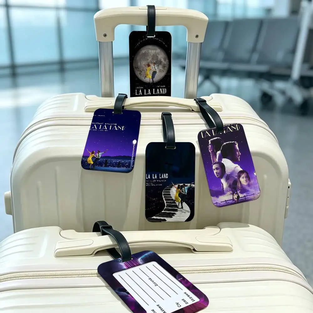 L-La La L-Land  PVC Baggage Identification Tag Anti lost Information Card Holder Travel Suitcase Name Tag