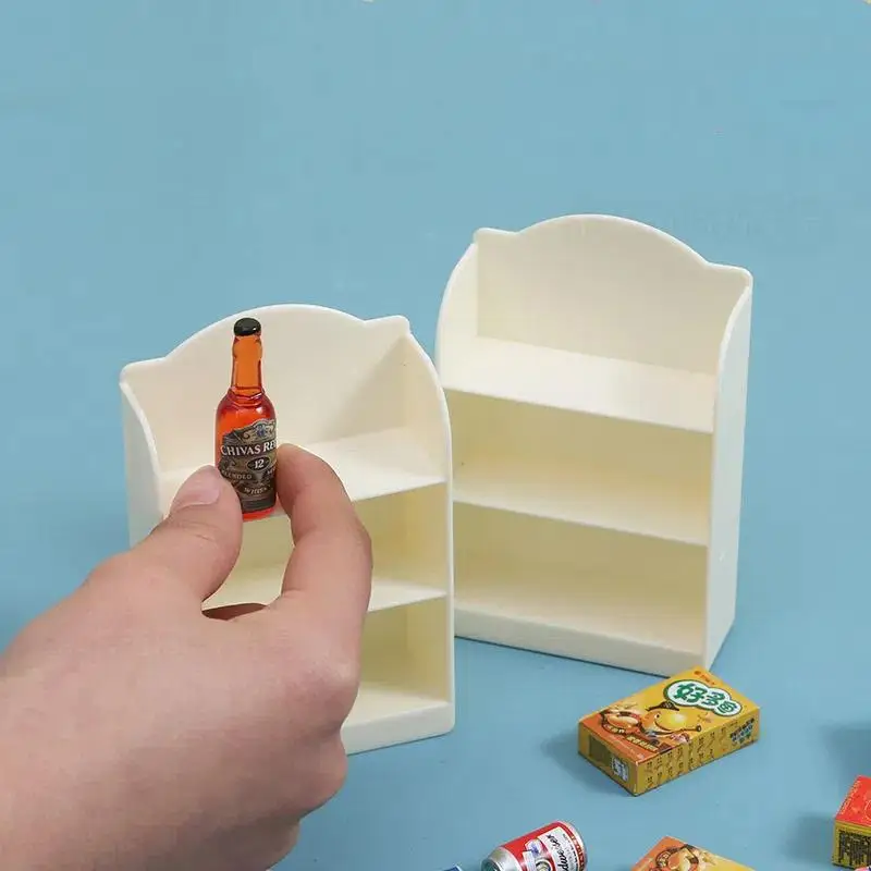 1:12 Dollhouse Miniature Supermarket Shelf Display Stand Storage Rack Scene Decor Toy Doll House Accessories