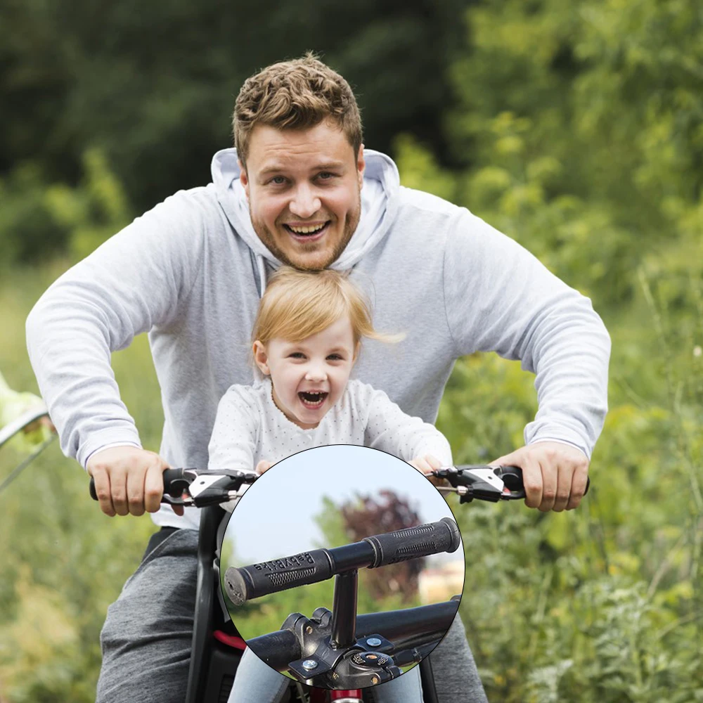 Front Mounted Bicycle Seats with Handlebars and Foot Pedals for Kids Children