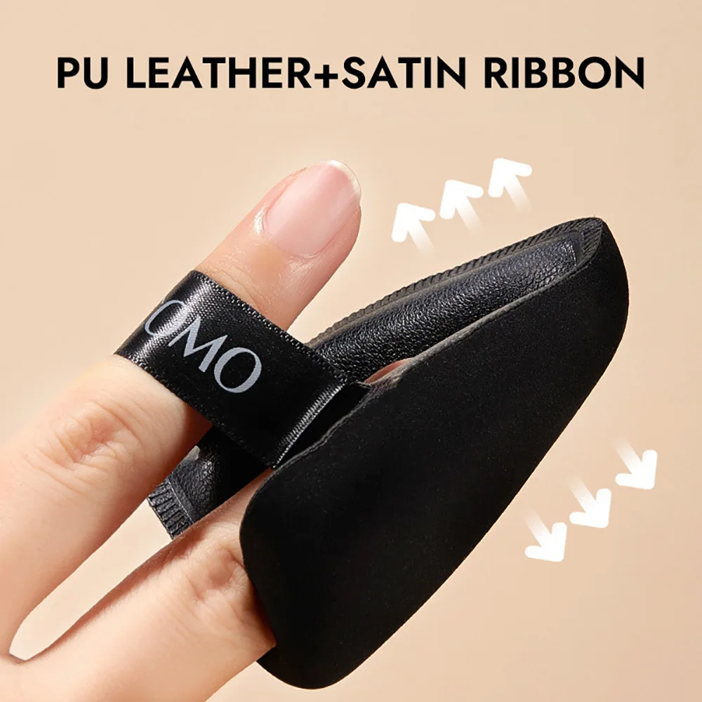 وسادة مكياج خافي عيوب البشرة باللون الأسود المثلث الناعم من GECOMO رطبة وجافة ذات الاستخدام المزدوج