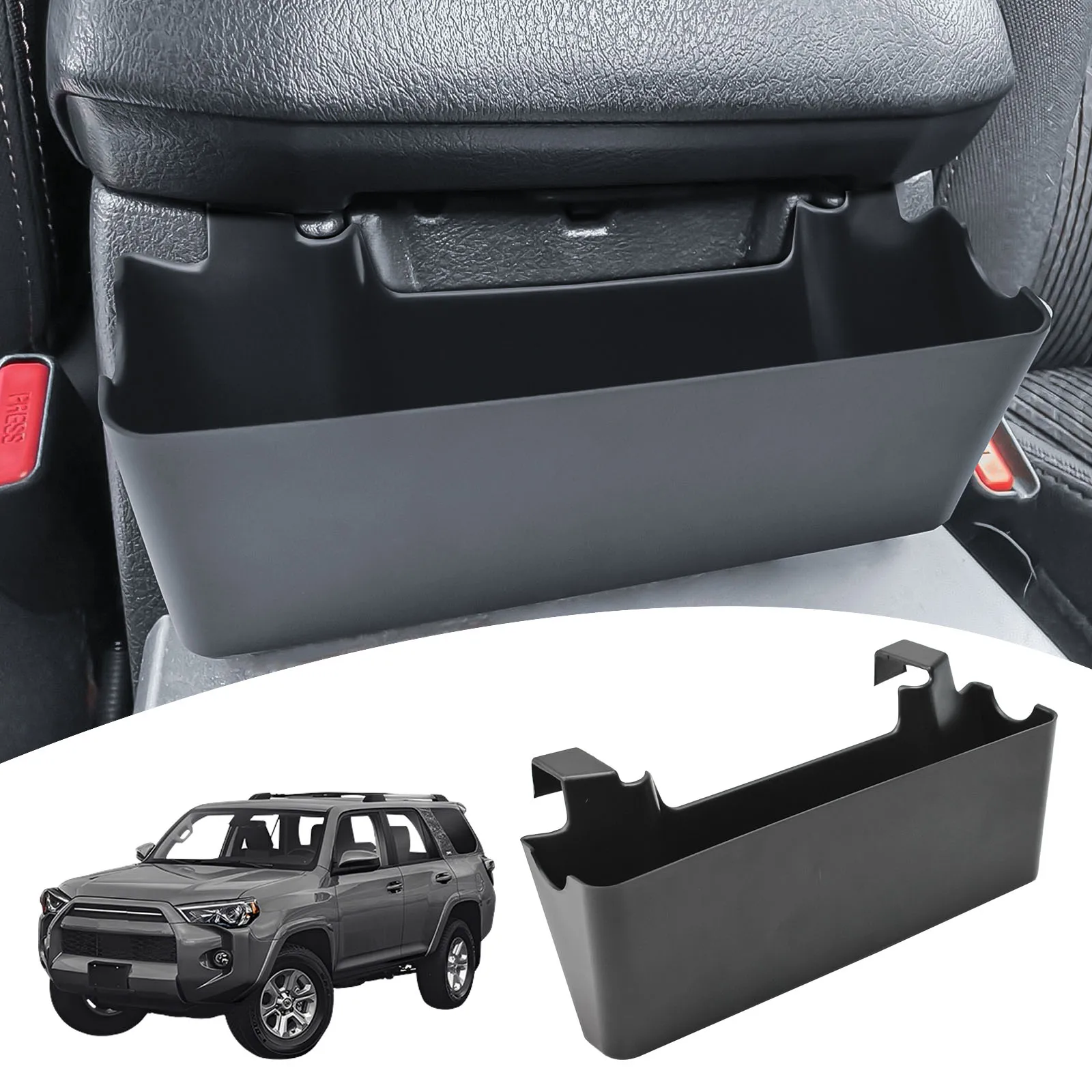 

Center Console Hanging Storage Box Tray for 2010-2024 Toyota 4Runner Armrest Storage Hanging Organizer Phone Holder Accessories