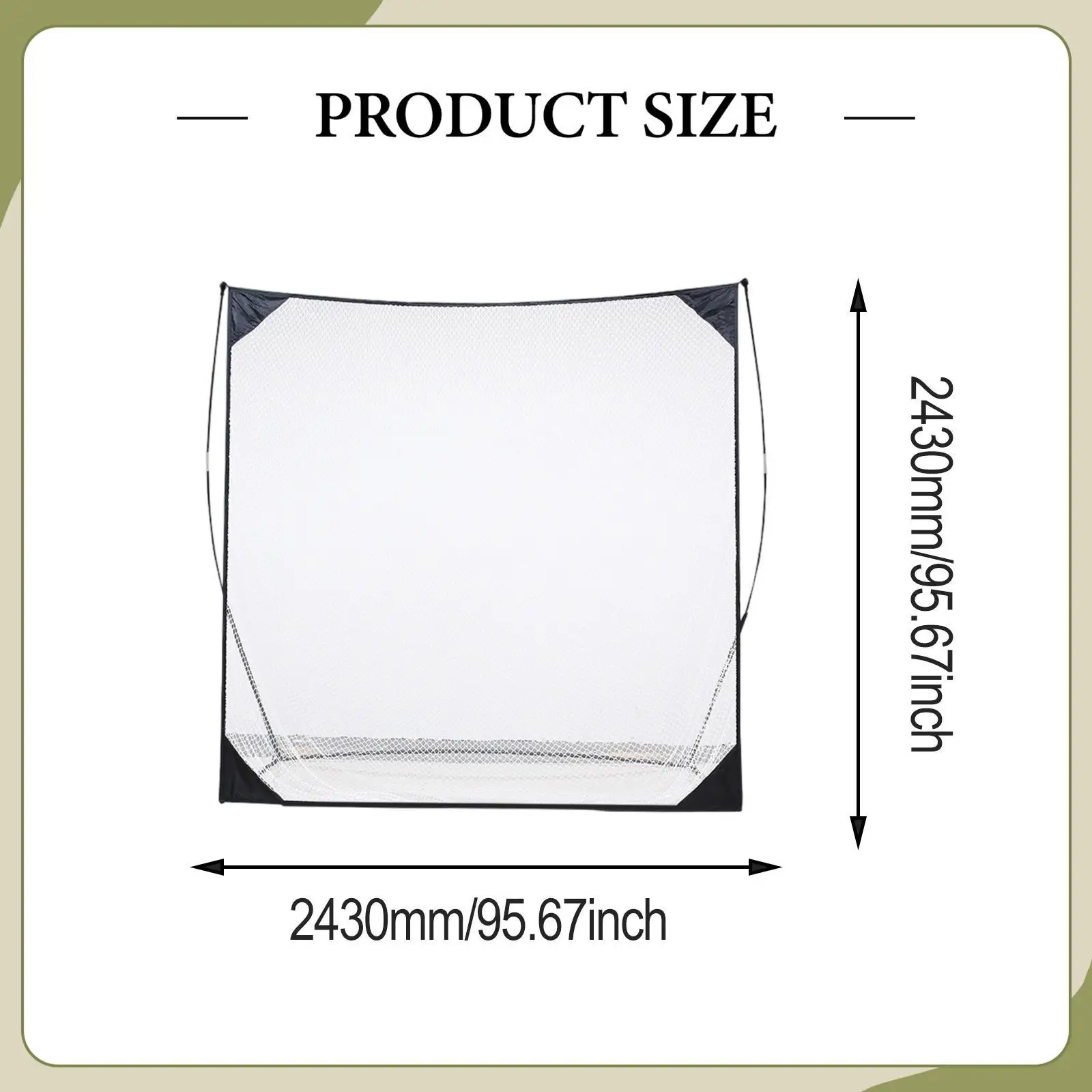 شبكة جولف للتدريب، سهلة التركيب، قابلة للطي ومتينة، مع حقيبة تخزين، للحديقة والخارجية