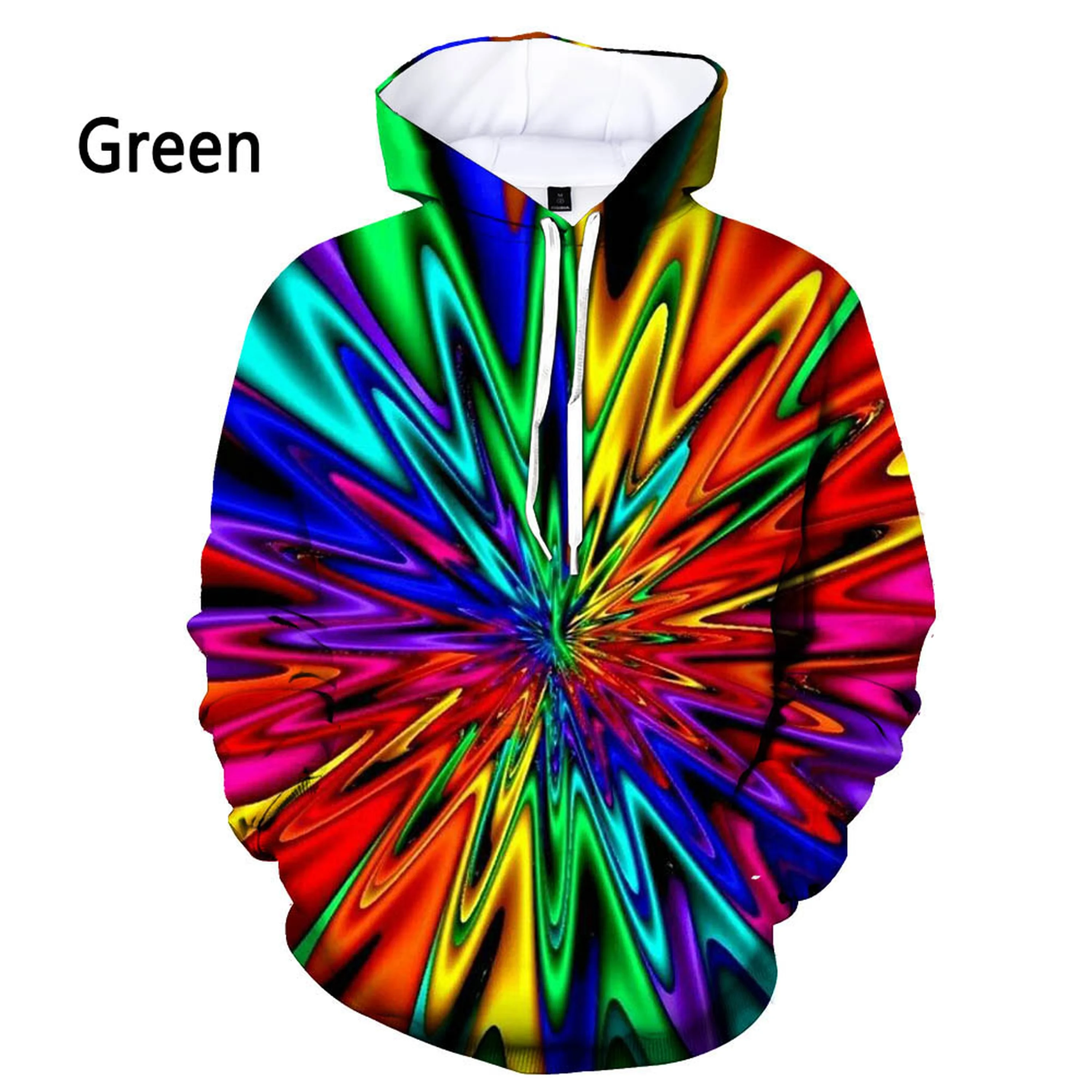 

Fashion Mens Personality Vertigo 3D Printed Hoodie Novelty Colorful Hypnotic Harajuku Streetwear Funny Sweatshirt Unisex clothes