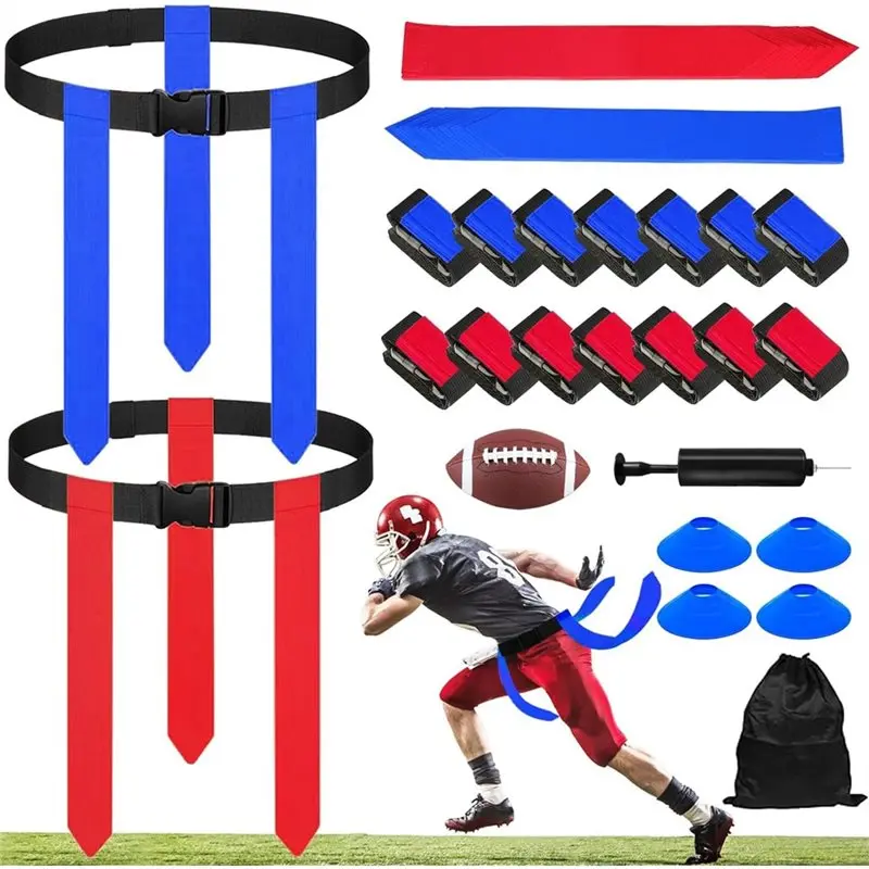 

[NEW!ABKG】 Flag Football Belts Set For 14 Players Flag Football Accessories Flags For Flag Football