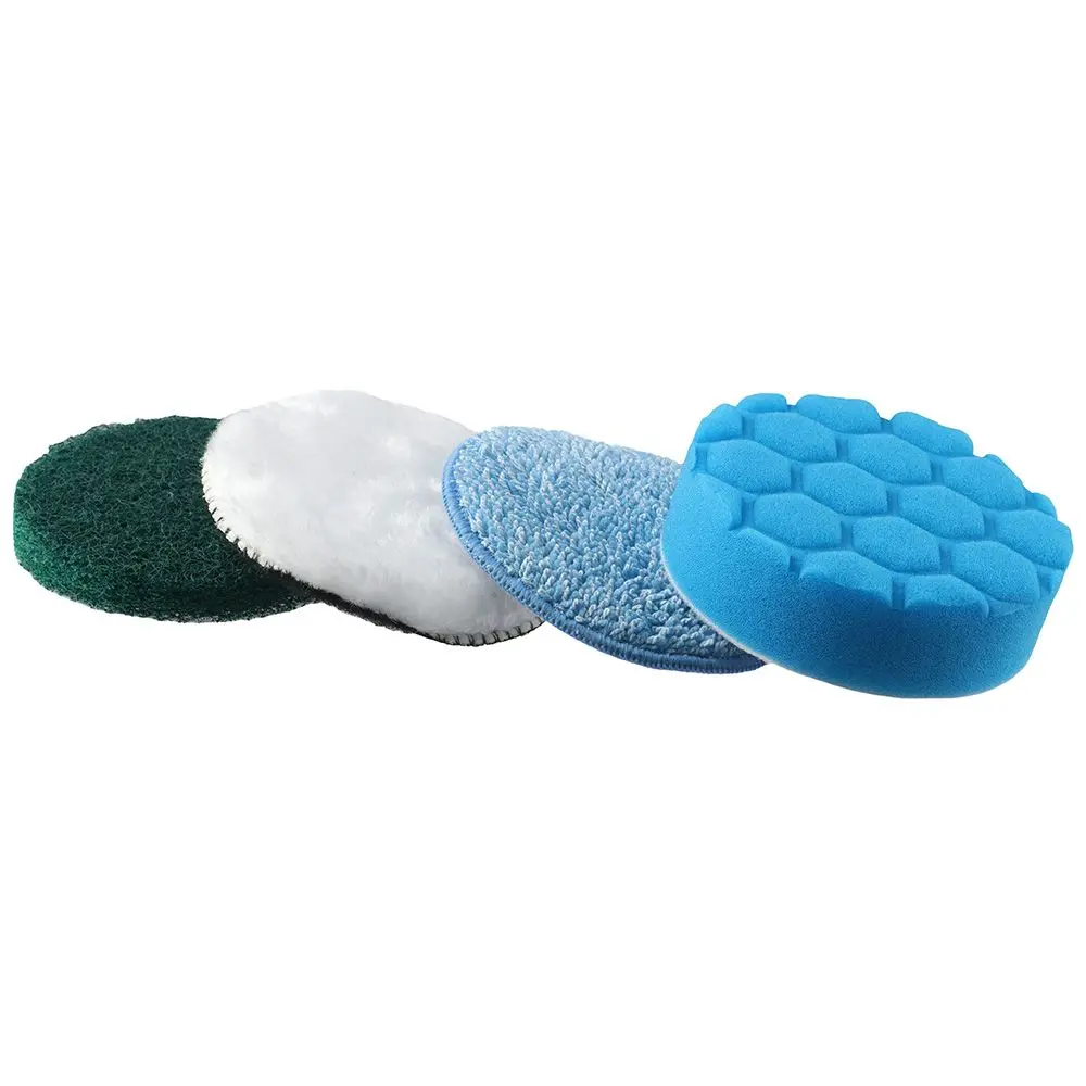 4 PCS Replacement Brush Head for Electric Spin Scrubber Cordless Cleaning Brush, Washable and Reusable Scrub Pads