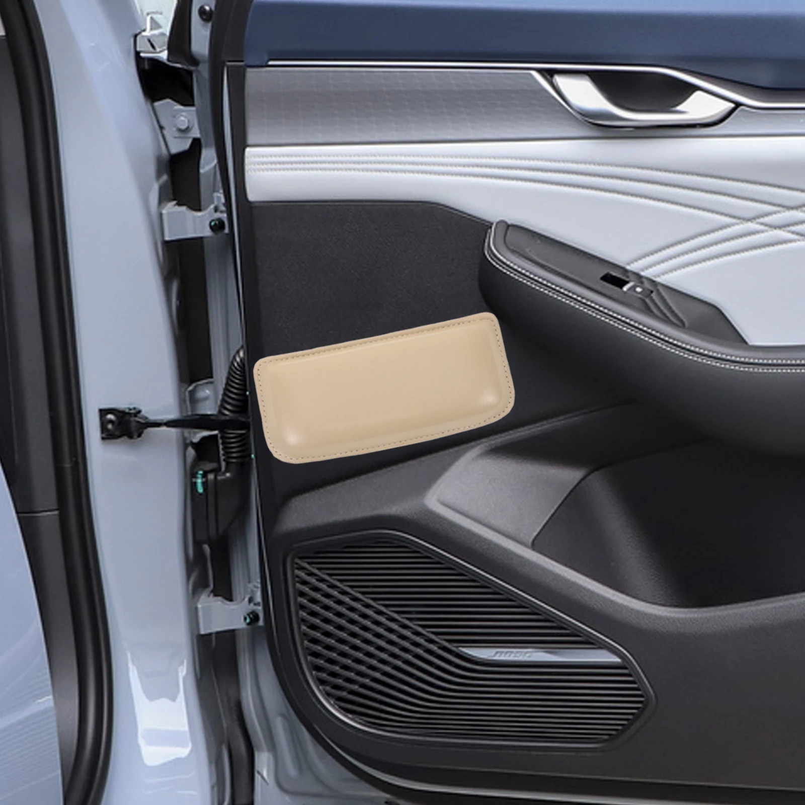 

Car Leg Cushions Knee Pads Universal Armrest Pads Pu Driving Accessories Relief Fatigue Car Interior Accessories