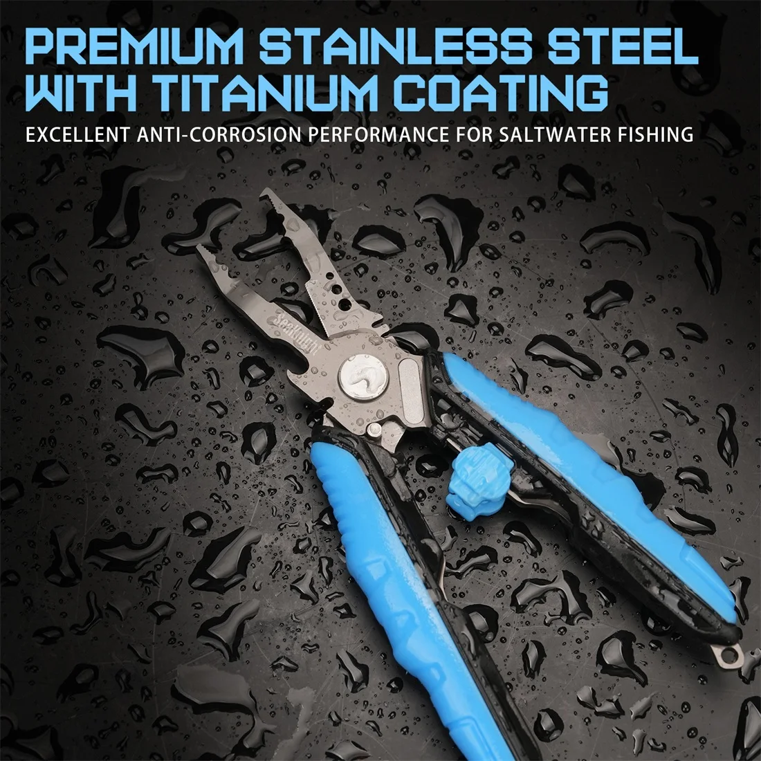 SEAKNIGHT Small Fishing Pliers Mini Scissors Stainless Steel Pliers Multi-Functional Pliers PE Line