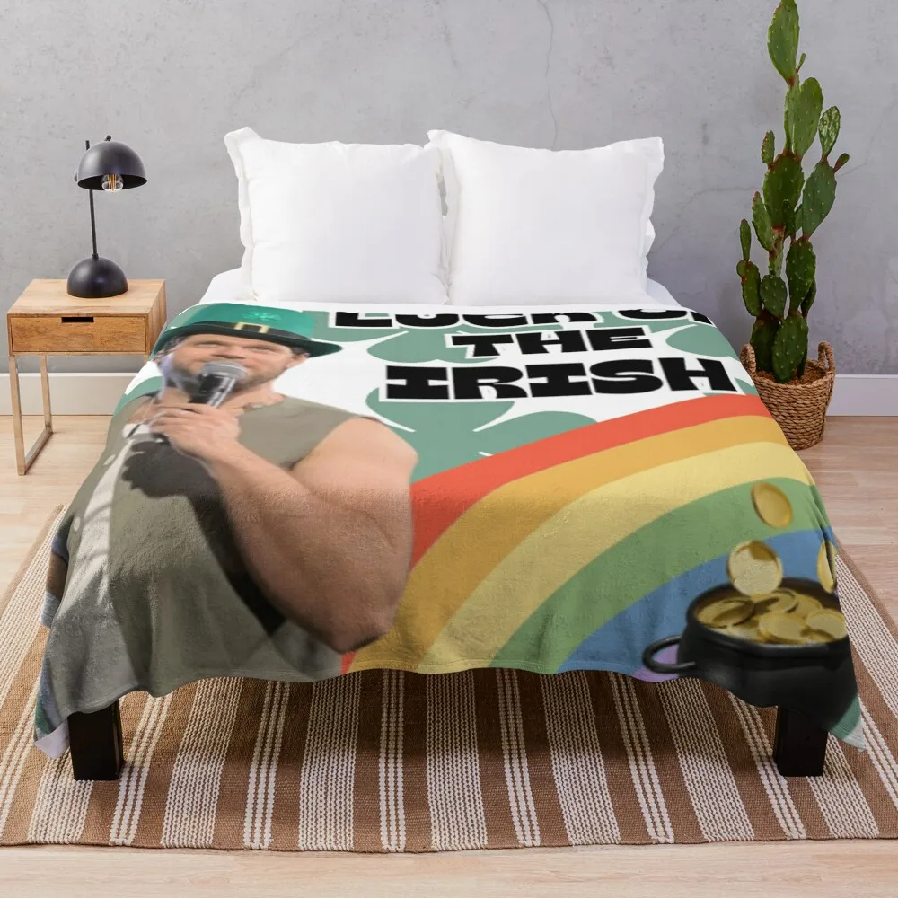 

Niall Horan Luck Of The Irish Design Throw Blanket Personalized Gift Decorative Throw Summer Beddings Blankets