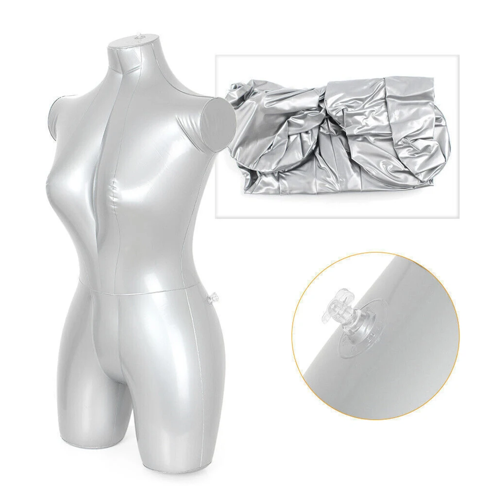 Maniquíes inflables de PVC para mujer, cuerpo completo para exhibición de ropa, modelo simulado para mujer, vestido, ropa interior, exhibición de accesorios