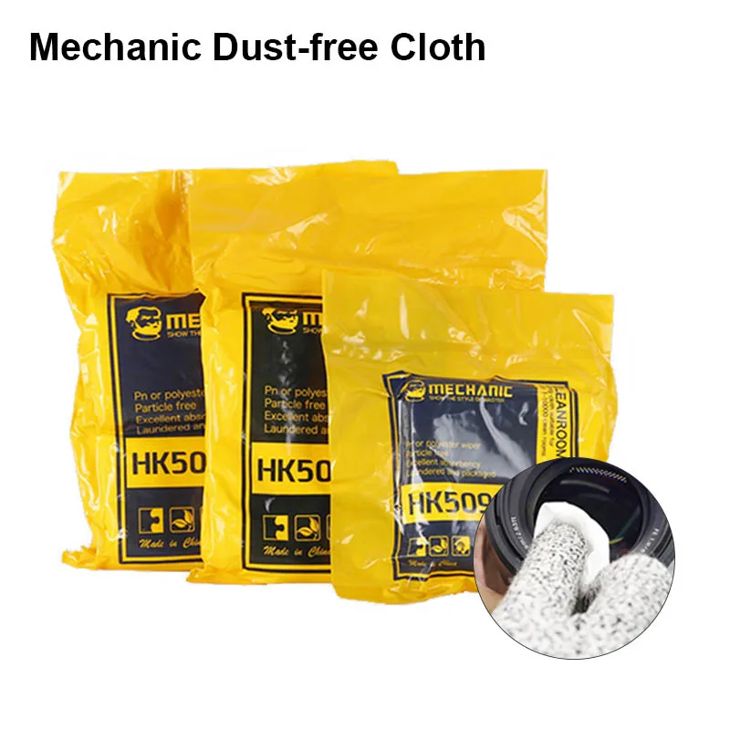 

MECHANIC HK5090 Anti-staic Cleanroom Wiper for Phone Pad Tablet Camera PC Screen Dust Cleaning Cloth Dust-Free Cloth