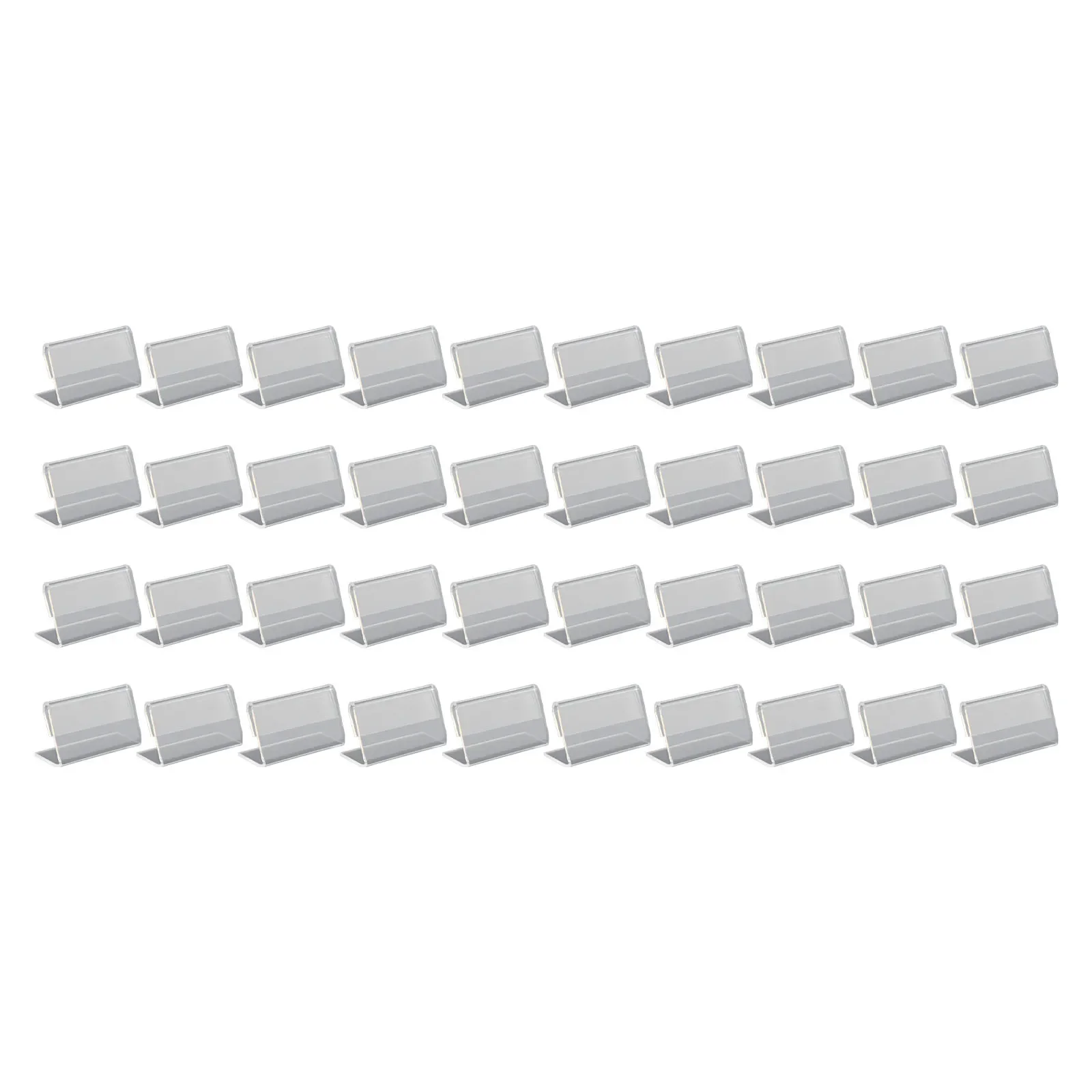 

Sign Display Display Stand Transparent Price Tags 40 50pcs Label Label Stand 2x4cm Display Easels Set Stand Price
