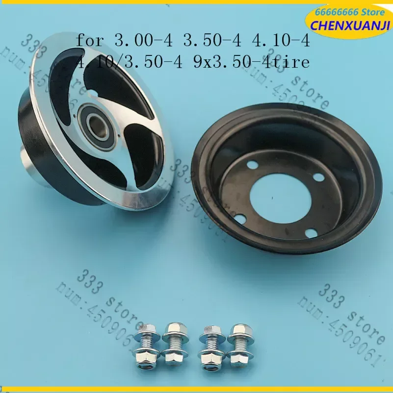 

3.00-4 3.50-4 4.10-4 4.10/3.50-4 9x3.50-4 tyre tire use 4 inch alloy wheel rim Bearing hub for Gas scooter bike motorcycle