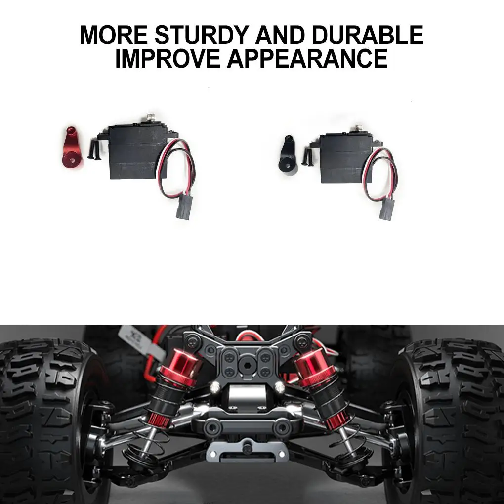 RCGOFOLLOW Servo RC Car Part Digital Rc Servo لـ 1/14 MJX 14210 Monster Trucks RC ترقية جزء RC ملحقات السيارة باللون الأسود