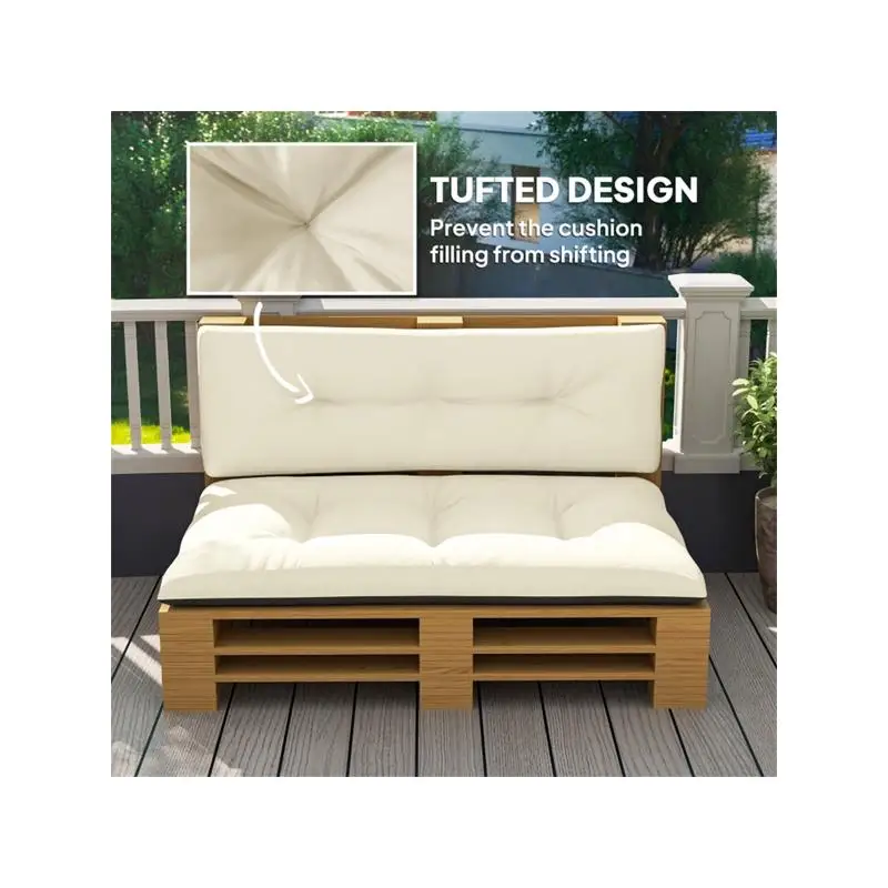 وسائد مريحة للجلوس في الهواء الطلق، مقاومة للماء وأنيقة، مثالية لديكور الفناء، سهلة التنظيف والصيانة #6