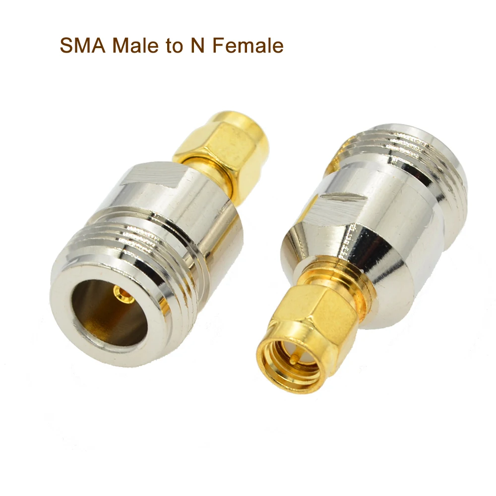 BEVOTOP 10 PCS/lot SMA Male Plug to N Female Jack Adapter RF Coax Connector Straight 50 Ohm