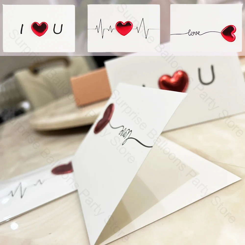 Liebe Postkarte Valentinstag Geschenkkarten Hochzeitseinladung Grußkarten für Paare Frauen Männer Jubiläumskarte Geburtstagsfeier