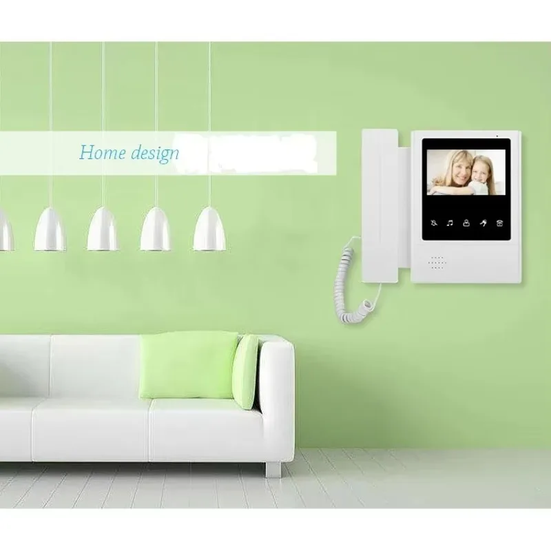2025NEW V43E168-M4 빌라용 와이어 비디오 전화 시스템 야간 투시경 방수 카메라 HD 인터콤 키트