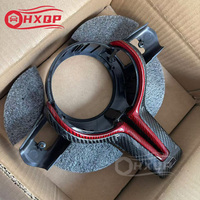 Upgraded red carbon fiber material for BMW F80 F82 F10 F06 F12 F13 F15 F16 interior M logo sport steering wheel decorative frame