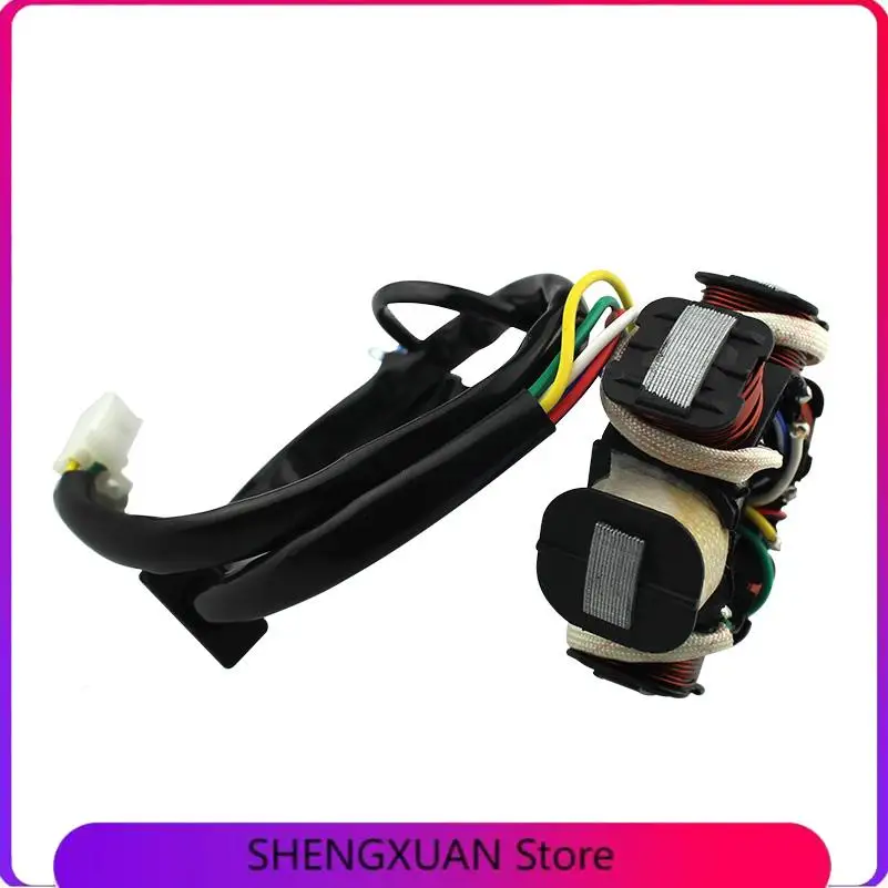 NOW 6 Poles 5 Wires Half-wave Ignition Magneto Stator For Gy6 50cc 70cc 90cc 110cc 125cc ATV Quad Pocket Bike