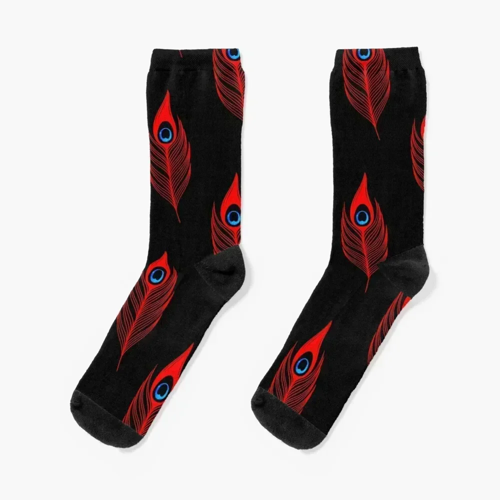 

Red Leaf Socks funny gifts christmas stocking Stockings compression man Ladies Socks Men's