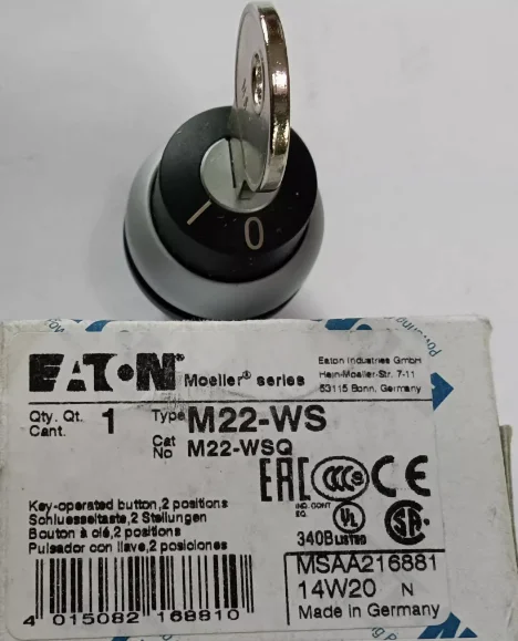 

New EATON key selector switch M22-WS M22-WRS M22-WS3 M22-WRS3