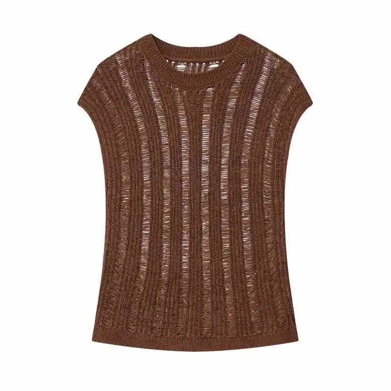 

Elegant Loose Women's Knitwear Pure Color Design Sensation Autumn Fashion European And American Style Quality Polyester Fabric