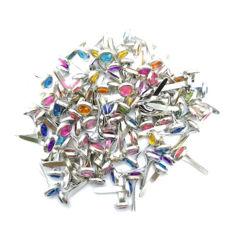 500pcs 4.5mm Black Metal Brads for Scrapbooking Accessories Paper Crafts Wedding Supplies Invitations Children Puppy Decoration