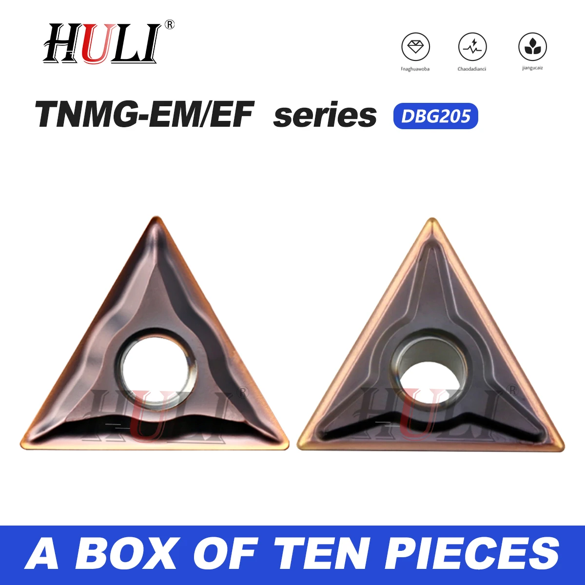 

Серия TNMG TNMG160404 160408 220408 220404-EM EF DBG205 Треугольный токарный станок с ЧПУ Специальный токарный инструмент из нержавеющей стали