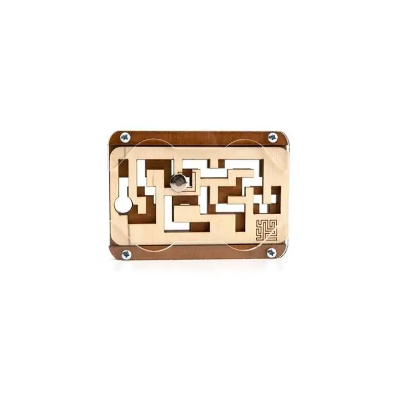 도전적인 휴대용 두 개의 키 나무 미로 마음 두뇌 티저 퍼즐 게임