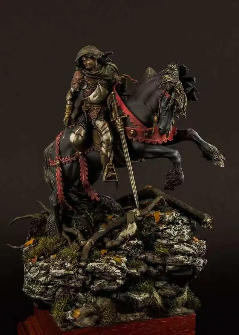 Resin kit  the roaming Knight, the fifteenth century Collectible Unassembled Sculpture for Hobbyists