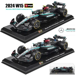 Bburago 1:24 2022~2025 Mercedes W15 44# Hamilton 63# Russell F1 series various styles Red Bull Ferrari McLaren Alloy car model