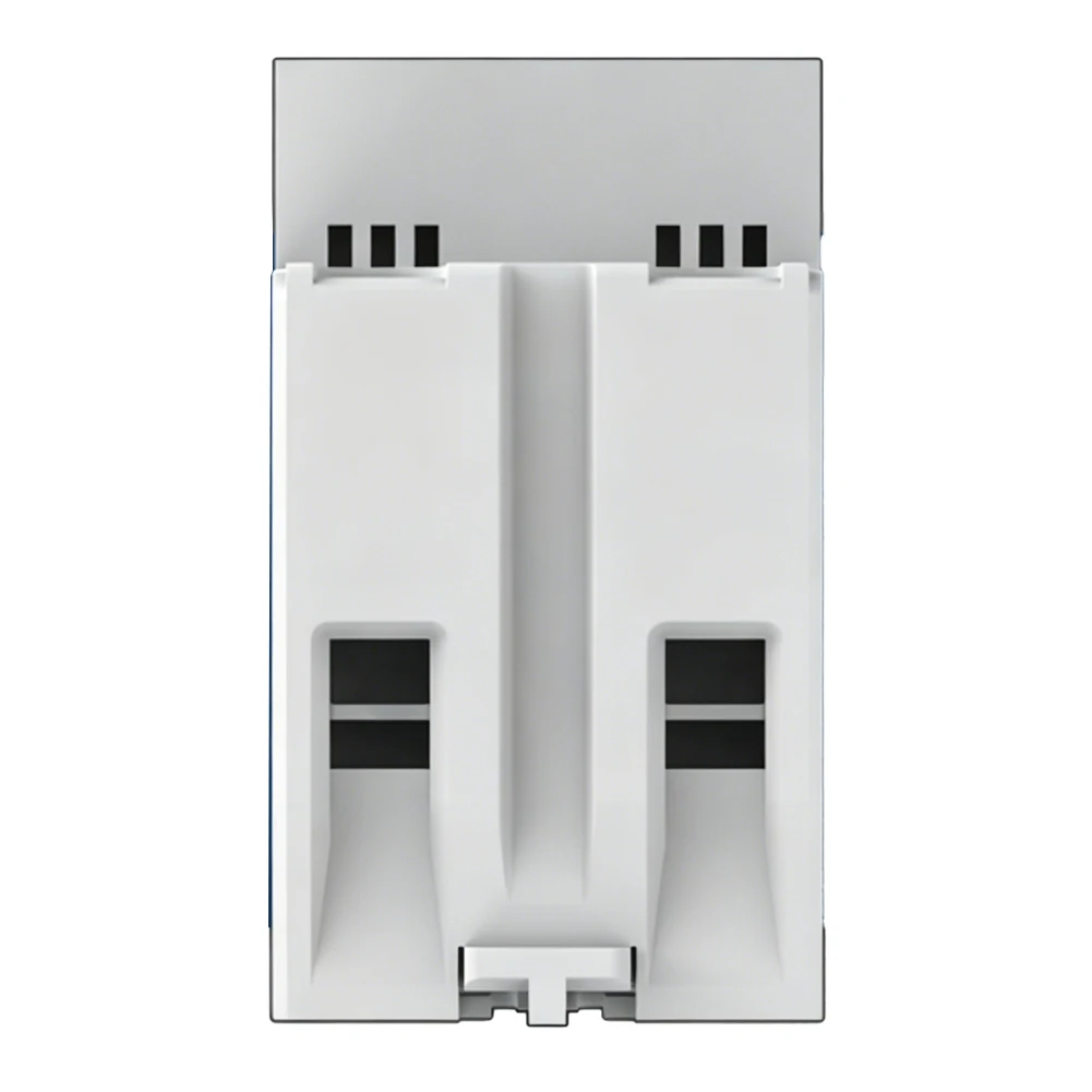 Three Display Metering Timer Protector with Adjustable Voltage Thresholds and DIN Rail Mounting 63A 85x50x37mm