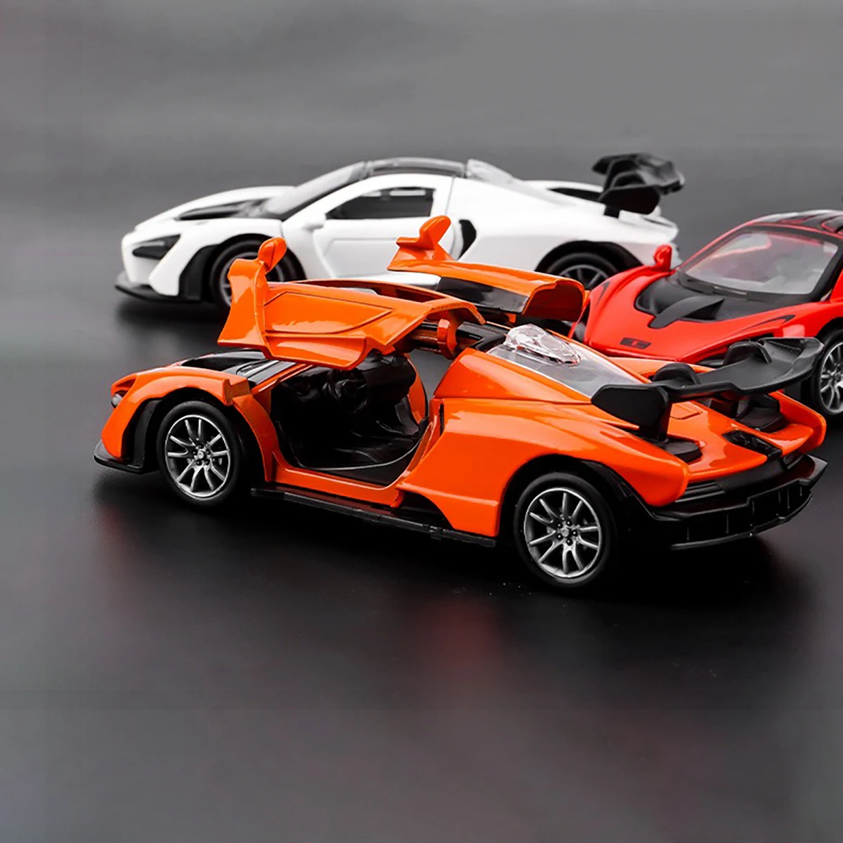 Alloy Toy Car Model Inertia Drive Collectible Vehicle with Opening Doors Durable for Display image 4
