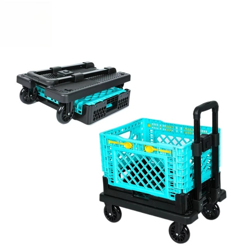 

Strong load capacity portable trailer household multi-function folding trolley luggage cart portable