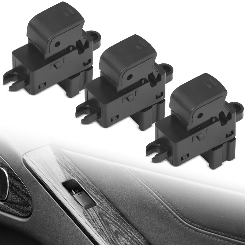 Bouton Commande Vitres 6 Broches Noir Pour Nissan Qashqai J10, Navara D40 - Compatible OE 25411EA00A / 25411JD000