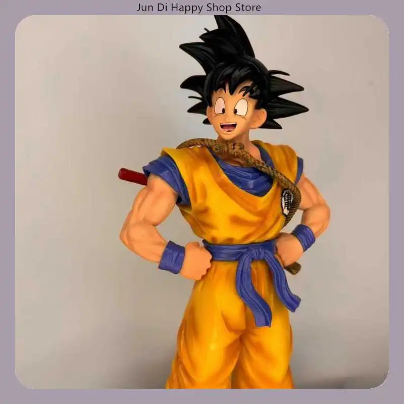 Dragon Ball Goku – Statue de dessin animé, Version rêve, Pose debout avec poteau arrière et Base, 30cm, décoration de bureau, cadeau ​ ​