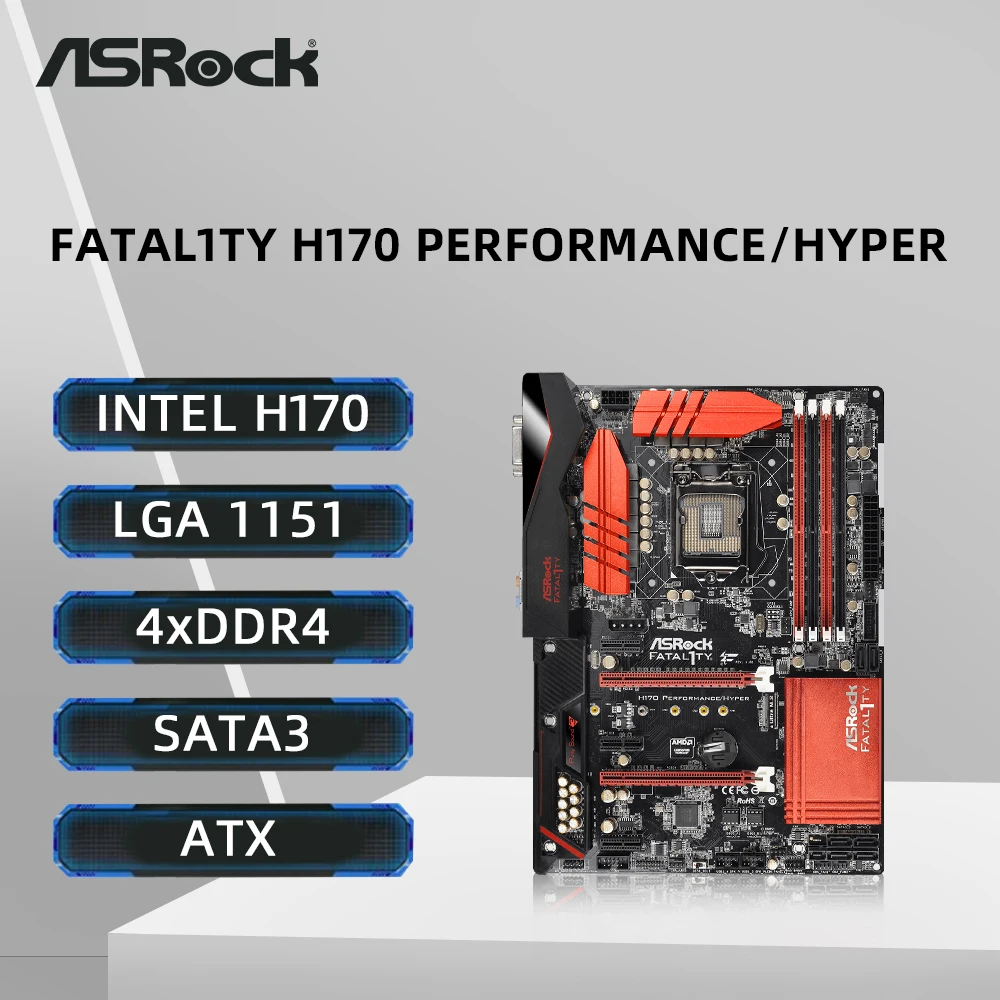 ASUS H170 PERFORMANCE/HYPER Motherboard Support i7-7700 6700K i5-7600 6500 i3-7320 6300 CPU LGA 1151 4xDDR4 Intel H170 M.2 ATX