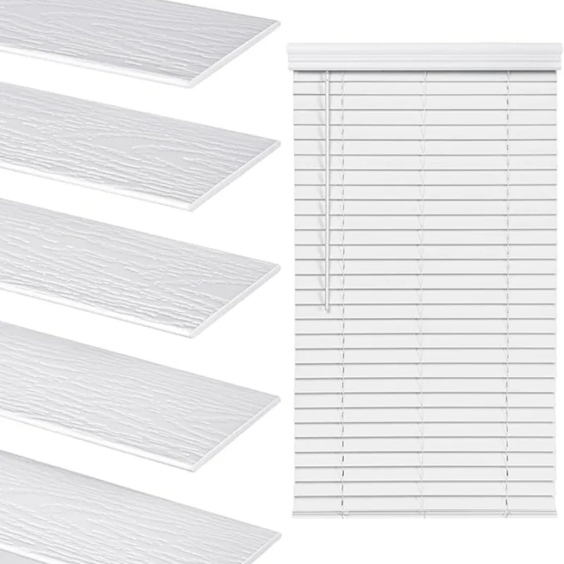 مواد أمان المورد الصيني سهلة التركيب ستائر خشبية يدوية لاسلكية مقاس 2 بوصة للنافذة #1