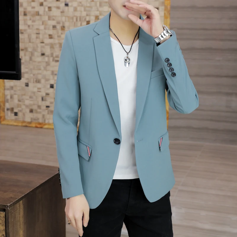 Fashion Hot Main Push Spring and Autumn Korean Casual Men's Suit 2024 New Trend Slim Personality Suit Handsome Single Jacket