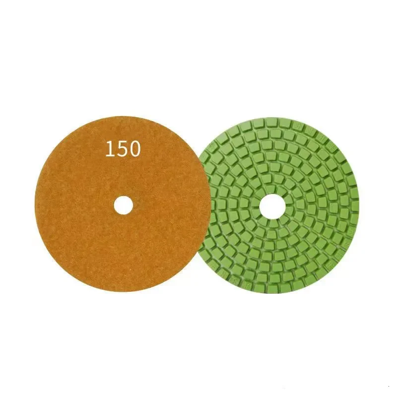 High Quality Stone Granite Concrete Marble Wet Diamond Polishing Pads 100mm 4 inch 150#300 grit